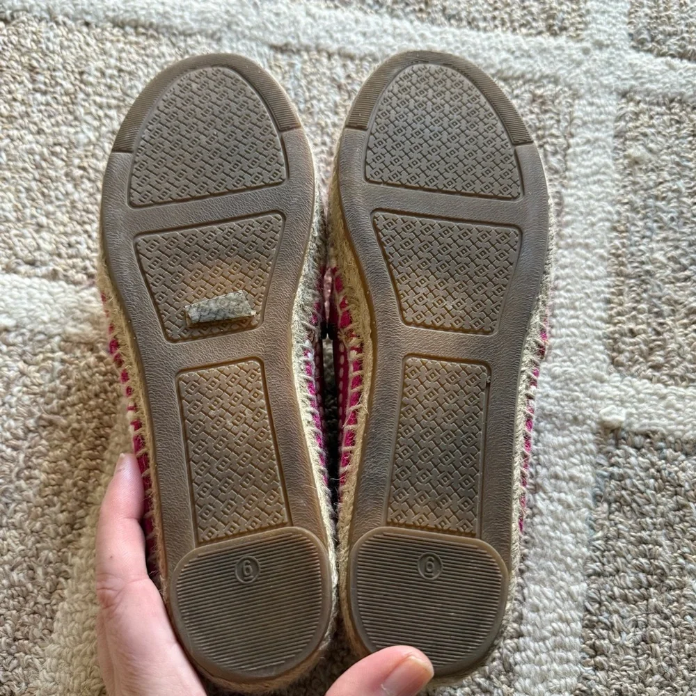 Tory Burch Sz 6 Pink Espadrilles - Picture 5 of 7